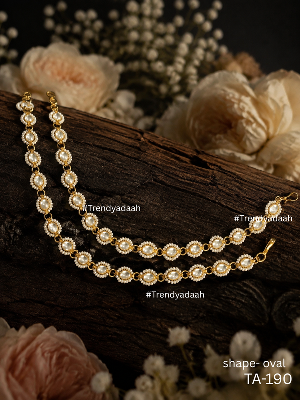 Paachi Kundan Anklet