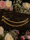Gilded pearl anklet
