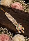 Multi-Strand Pearl Band Kundan Maang Tikka