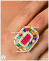 Shahi Navratan Cocktail Ring