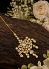 Cluster Kundan & Pearl Drop Maang Tikka