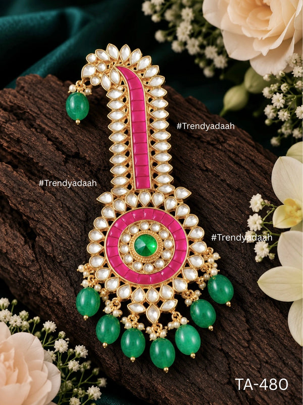 The Mayur-Paisley Kundan Kalgi