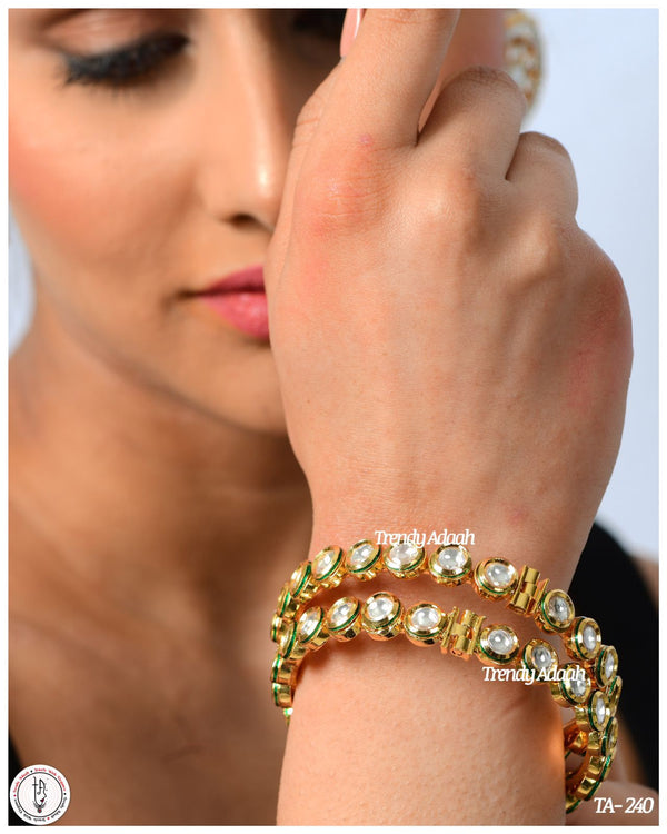 Pure Kundan kade -Round shape
