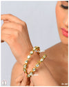 Pure Kundan kade - oval shape