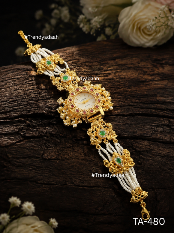 The Emerald-Gilded Pearl Cascade