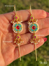Traditional Pachi Kundan Earpin