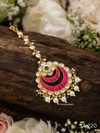 Royal Gulabi Kundan Maang Tikka