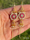 Jadau Floral Bugadi Ear Pin