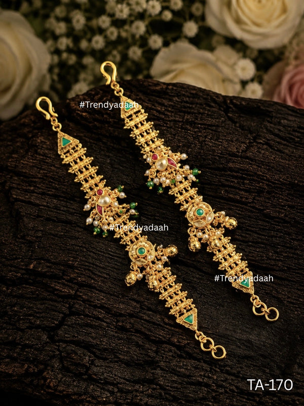Vedic Floral Craft Ear Chain