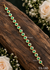 Emerald Green Stone & Pearl Hair Chain