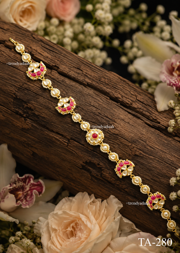 Chandrika Crescent Ruby Sheeshphool