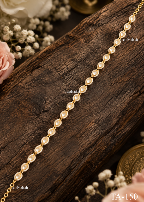 Single-Strand Paachi Kundan Sheeshphool
