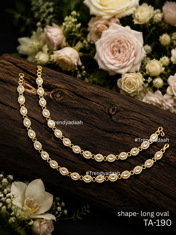 Paachi Kundan Anklet