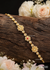 Tri-Rosette Kundan & Ruby Centerpiece Hair Chain