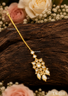 Starburst Oval Kundan & South Sea Pearl Drop Maang Tikka