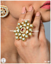 Gilded Petals Ruby Statement Ring