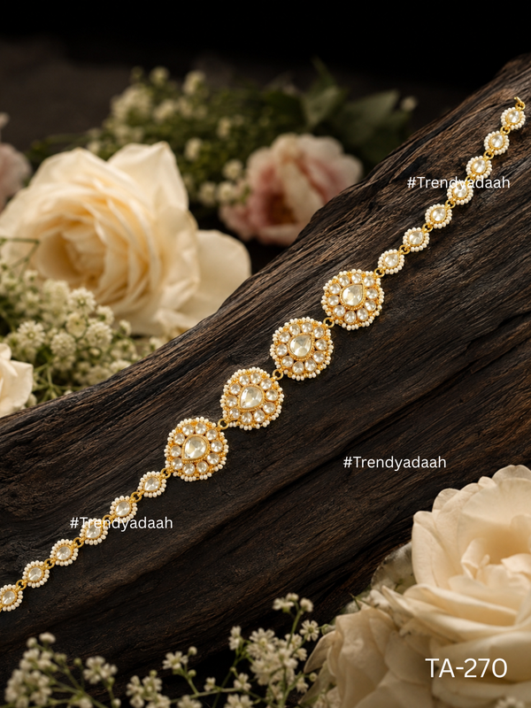 Floral Kundan Studded Sheeshphool