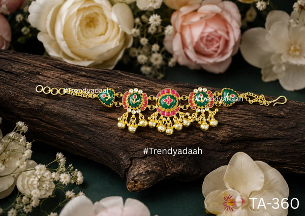 Traditional Jodhpur Enamel Link Bracelet