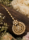 Ruby Crescent Floral Kundan Maang Tikka